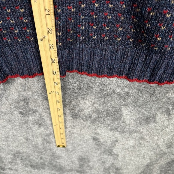 Boathouse Row Nordic Knit Sweater Vest Men's XL Preppy Grandpa Geometric Wool - Picture 6 of 8